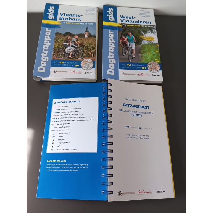 Dagtrapper fietsgidsen set 3 stuks