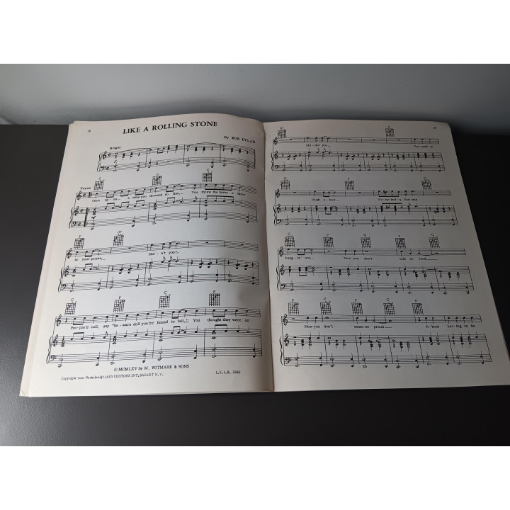 Bob Dylan’s Greatest Hits - Bladmuziek (Les Editions Basart, vintage)