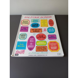 124 Folk Songs - Folkways Records (muziekboek)