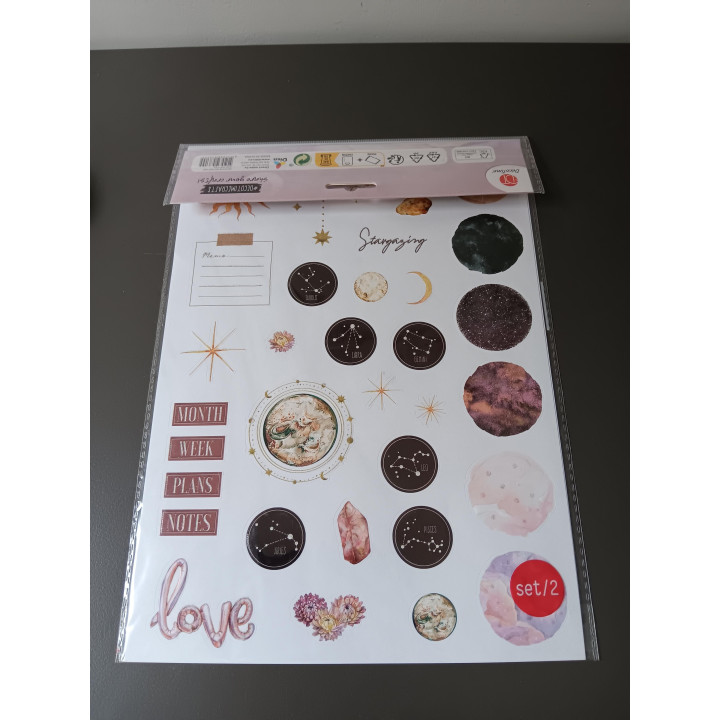 Stickerset - Astrologie & Planner (Set van 2 vellen)