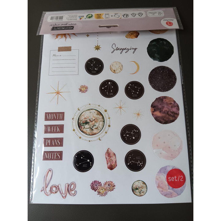 Stickerset - Astrologie & Planner (Set van 2 vellen)