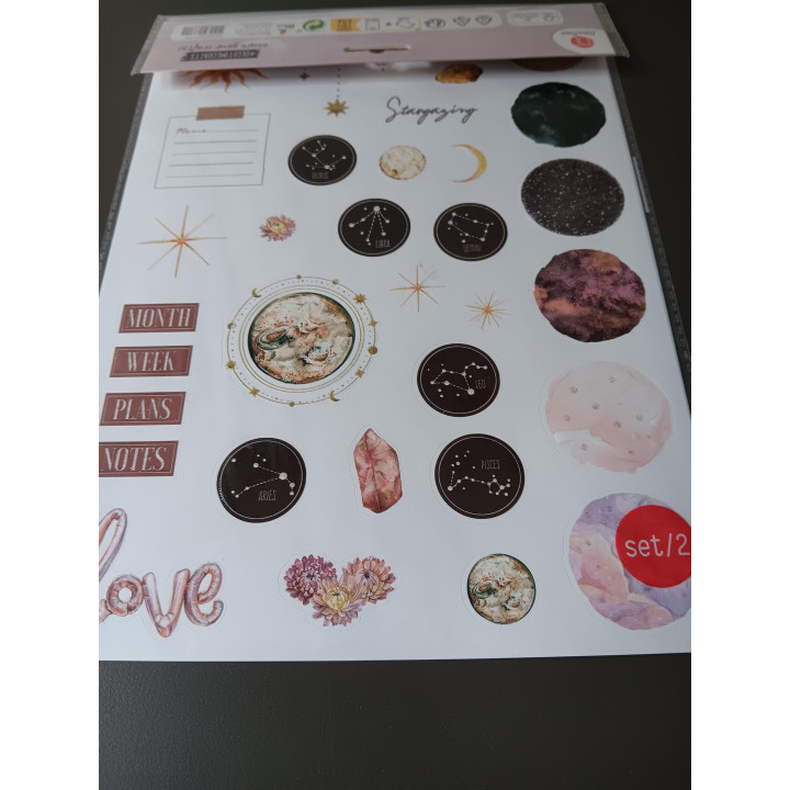 Stickerset - Astrologie & Planner (Set van 2 vellen)