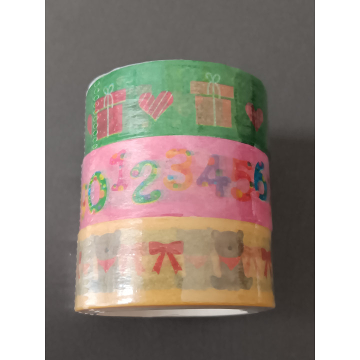 Decoratieve Washi Tape - Set van 3 Rollen