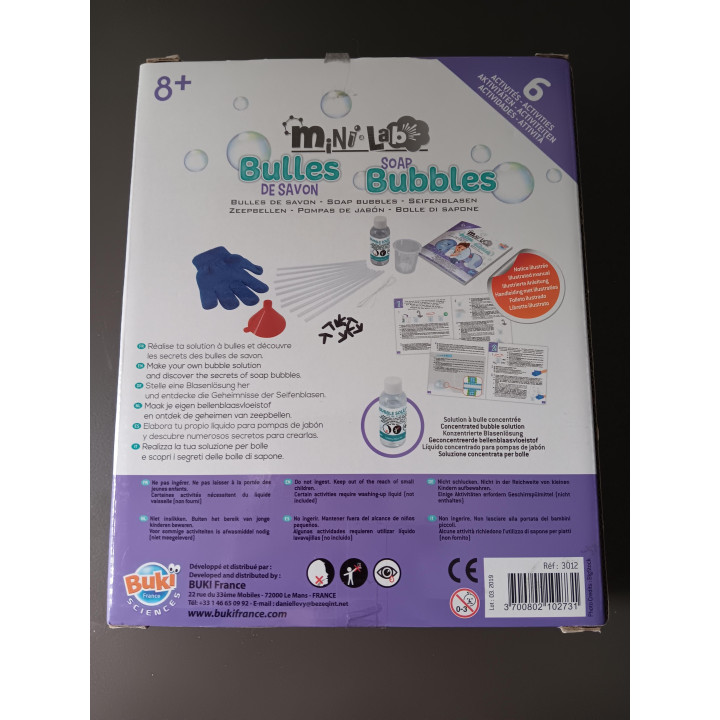 Buki Mini Lab - Soap Bubbles Experimentenset