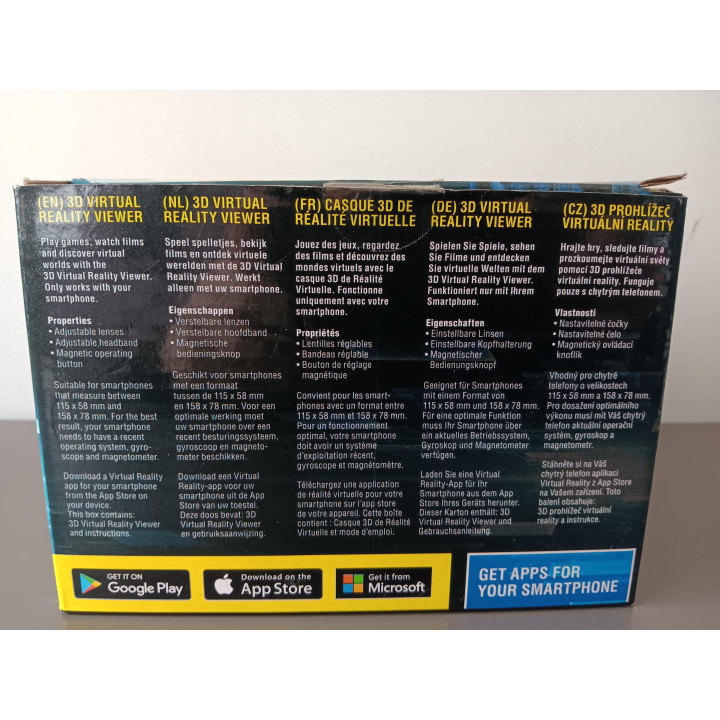 3D Virtual Reality Viewer - Geschikt voor Smartphone - Compleet in Doos
