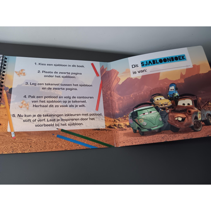 Disney Pixar Cars - Sjabloonboek (Teken- & Kleurboek)