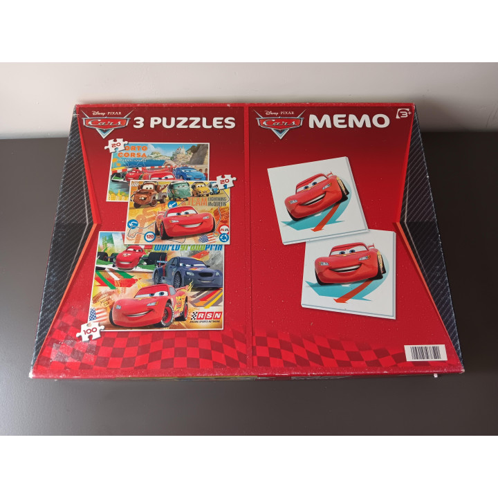 Disney Cars - 3 Puzzels + Memory Spel (Clementoni)