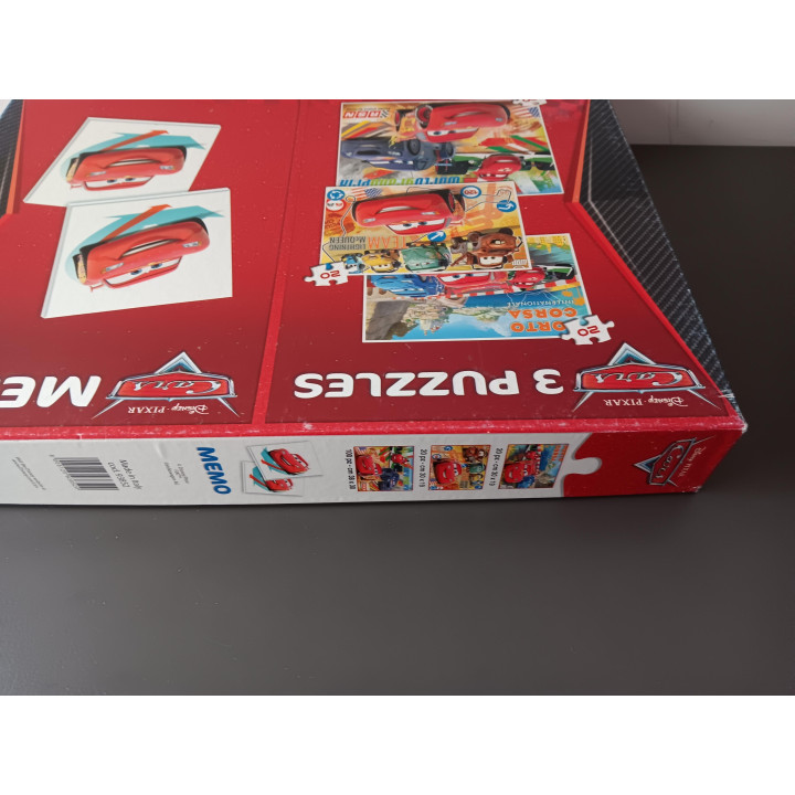 Disney Cars - 3 Puzzels + Memory Spel (Clementoni)