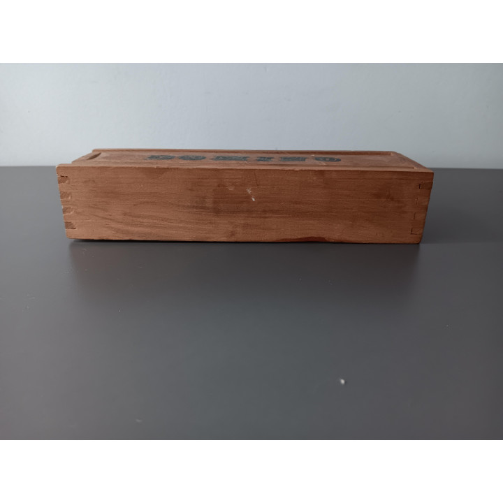 Houten Domino - Set in Schuifkistje (Vintage, compleet)