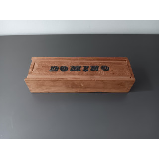 Houten Domino - Set in Schuifkistje (Vintage, compleet)