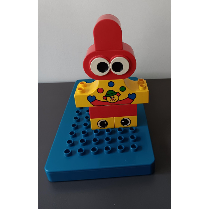 Duplo Clown Bouwset met Blauwe Grondplaat - Compleet
