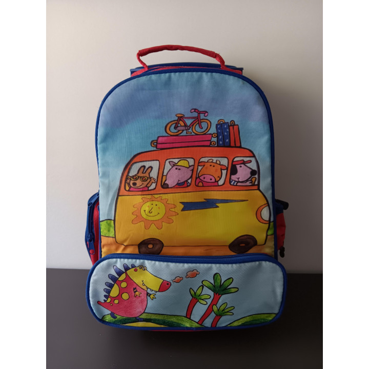 Kinderrugzak op wieltjes - Dierenbus (met uitschuifbaar handvat)