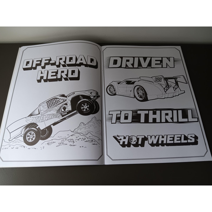 Hot Wheels Kleurboek - Grote Auto-Illustraties