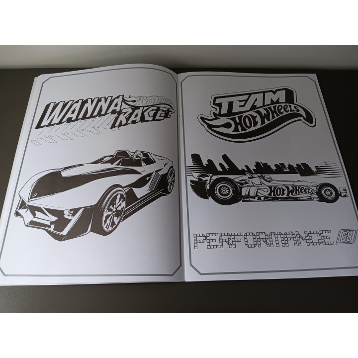 Hot Wheels Kleurboek - Grote Auto-Illustraties