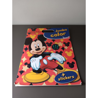 Disney Jumbo Kleurboek - Mickey & Friends + Stickers