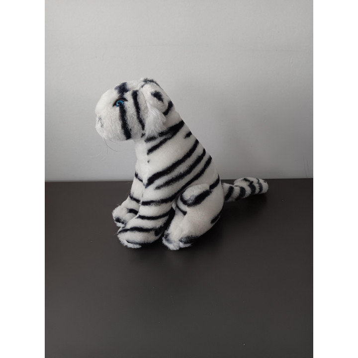 Knuffel Witte Tijger - Zittend model (±20 cm)
