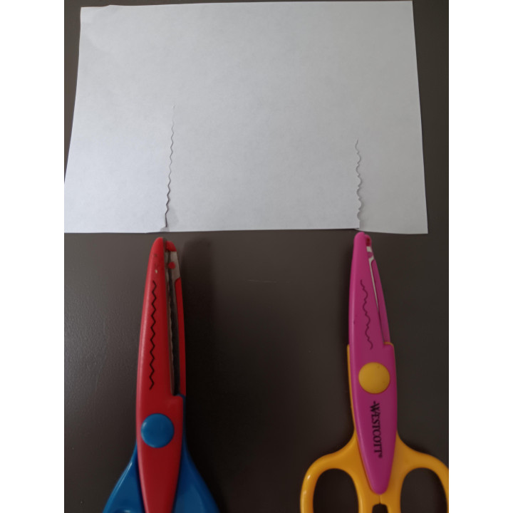 Set van 7 knutselscharen - Verschillende patroonrandjes