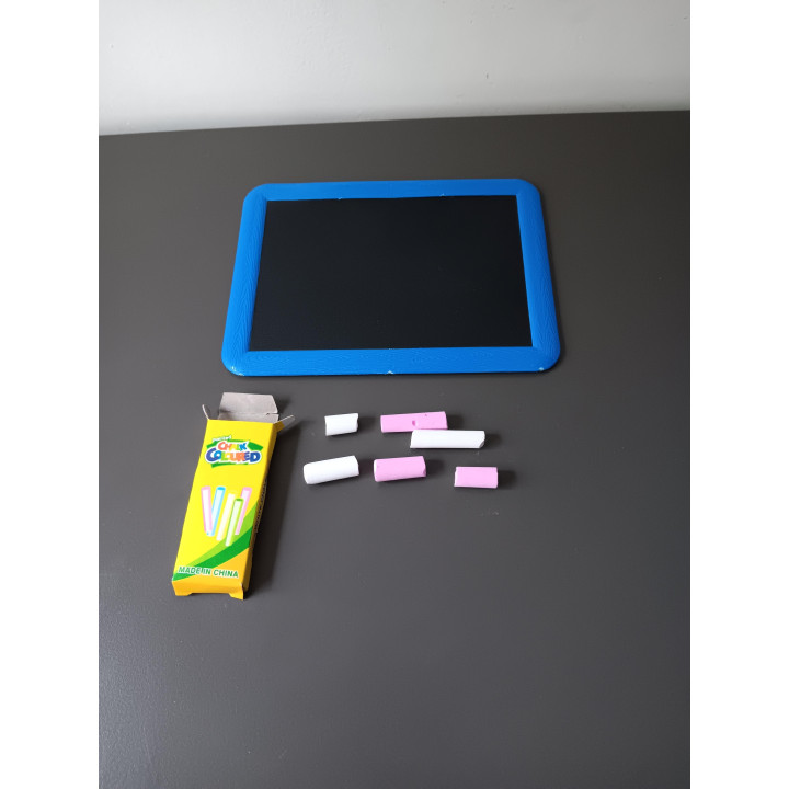 Krijtbordje met Kleurkrijt