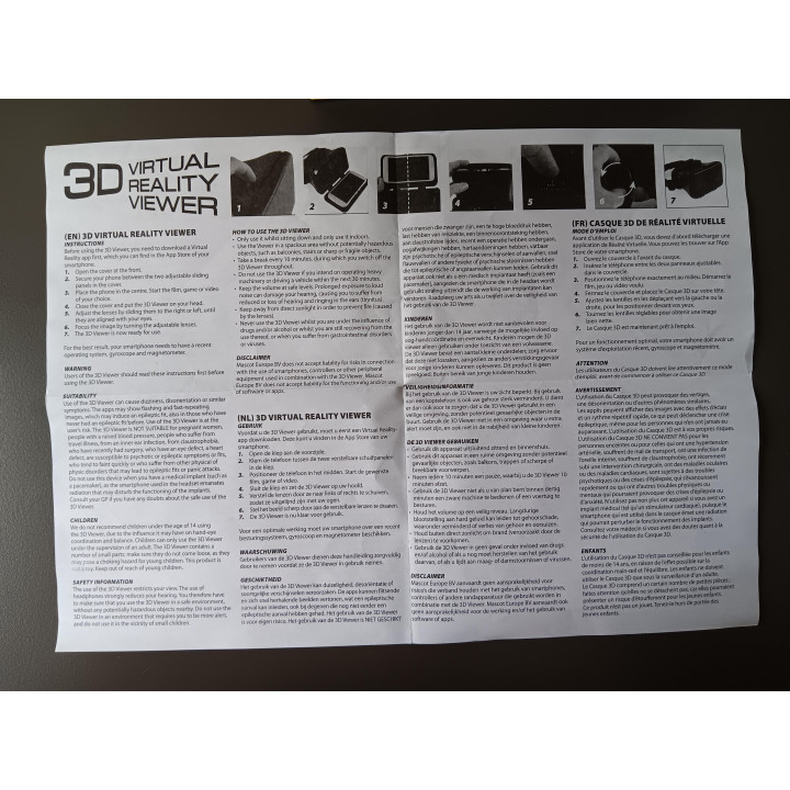 3D Virtual Reality Viewer - Geschikt voor Smartphone - Compleet in Doos