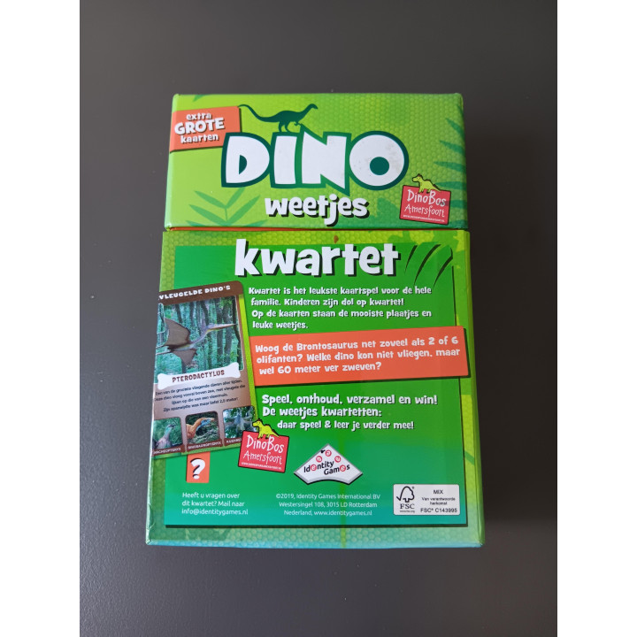 Dino Weetjes Kwartet - Extra Grote Kaarten - Compleet