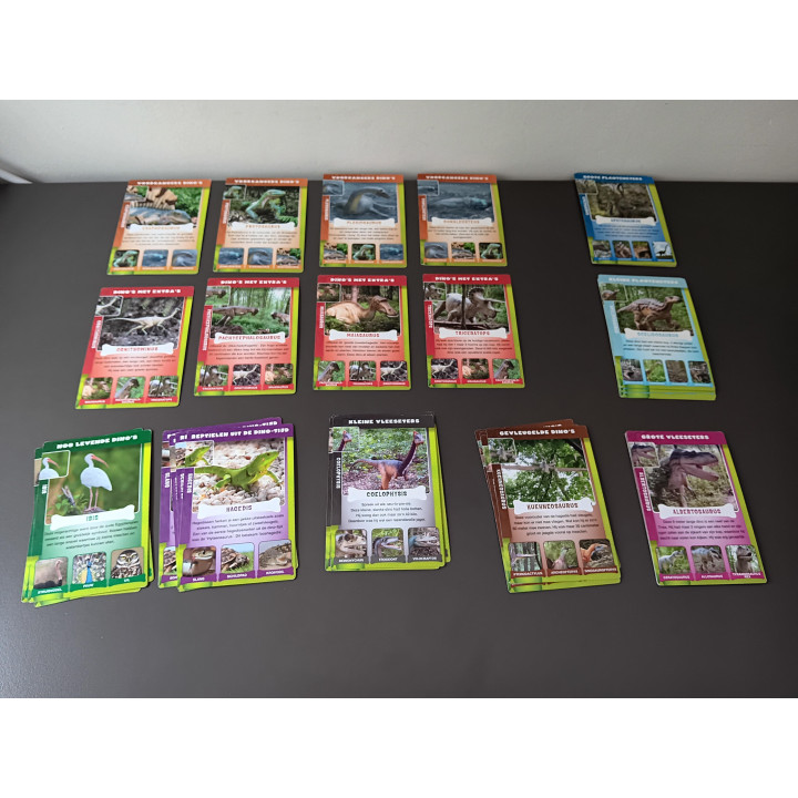 Dino Weetjes Kwartet - Extra Grote Kaarten - Compleet
