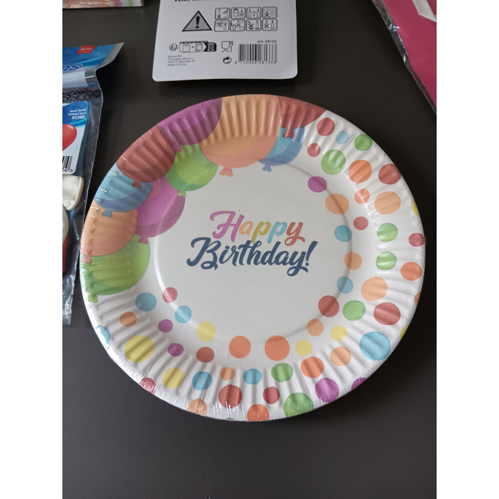 Verjaardag Set - Bordjes, Servetten, Ballonnen, Slingers & Kaarsjes